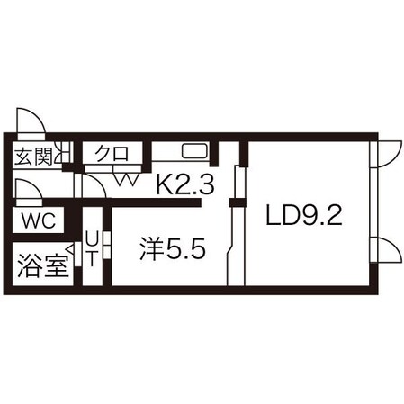 当別駅 徒歩8分 2階の物件間取画像